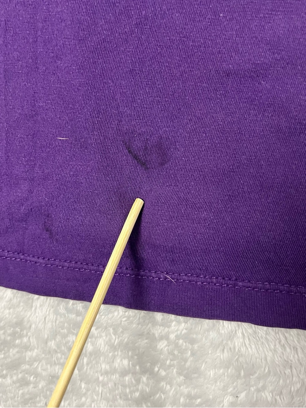 Purple Dachshund Graphic Dog Tee - Purple with Pink Stripe Print - Picture 6 of 7